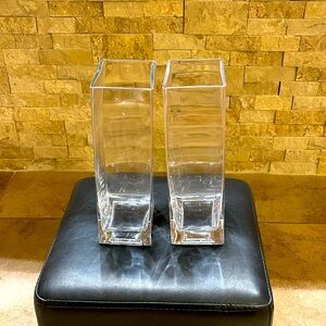 TELEFLORA CLEAR GLASS VASES
